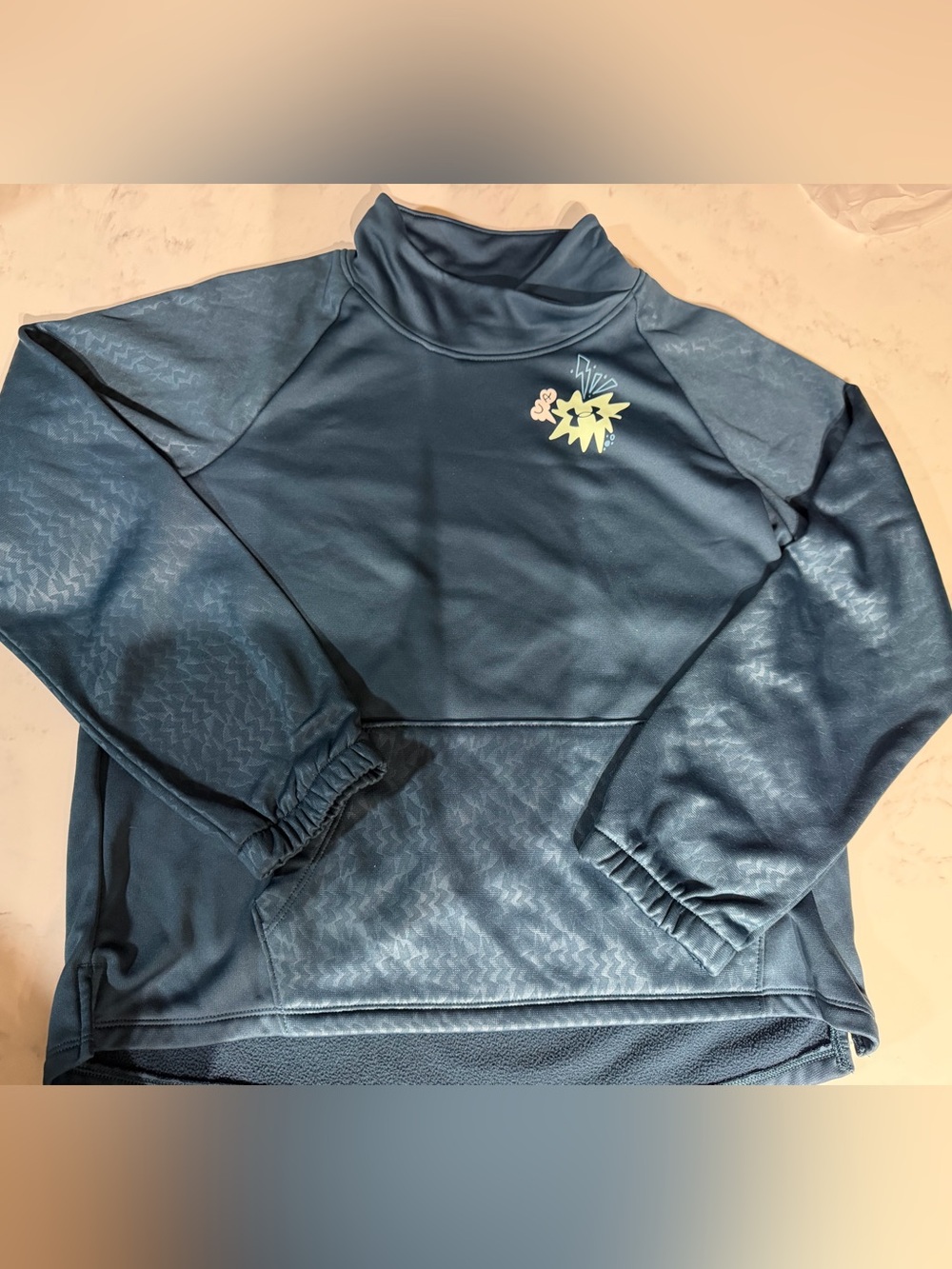 Under Armour Navy Kids Pullover Hoodie with Lightning Graphic